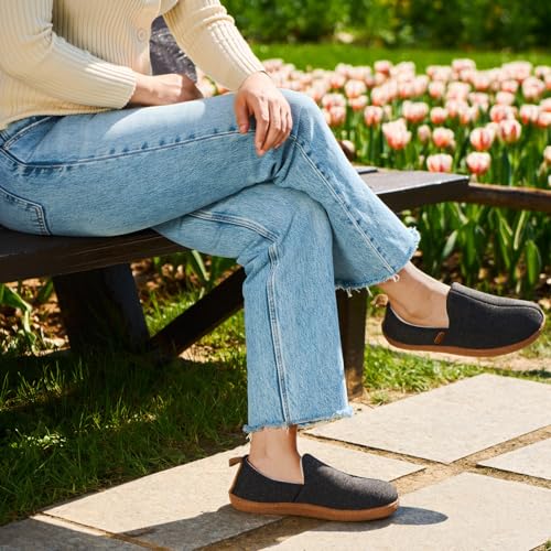 LongBay Women's Memory Foam Cozy Slippers for Indoor & Outdoor